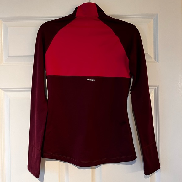 Hot pink and burgundy climawarm ADIDAS sweater - Picture 4 of 4